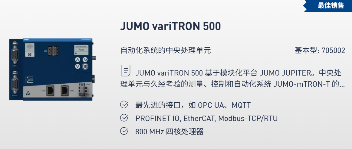 JUMO过程控制温度传感器基本型: 902820